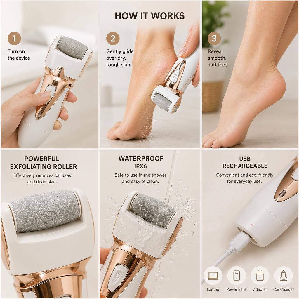 USB Rechargeable Foot Scrubber
